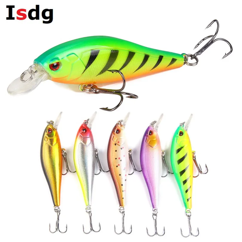 Isdg 1 шт. мини магнит Minnow 85 см 7 8 г воблер черного блесна Минноу карп рыболовная