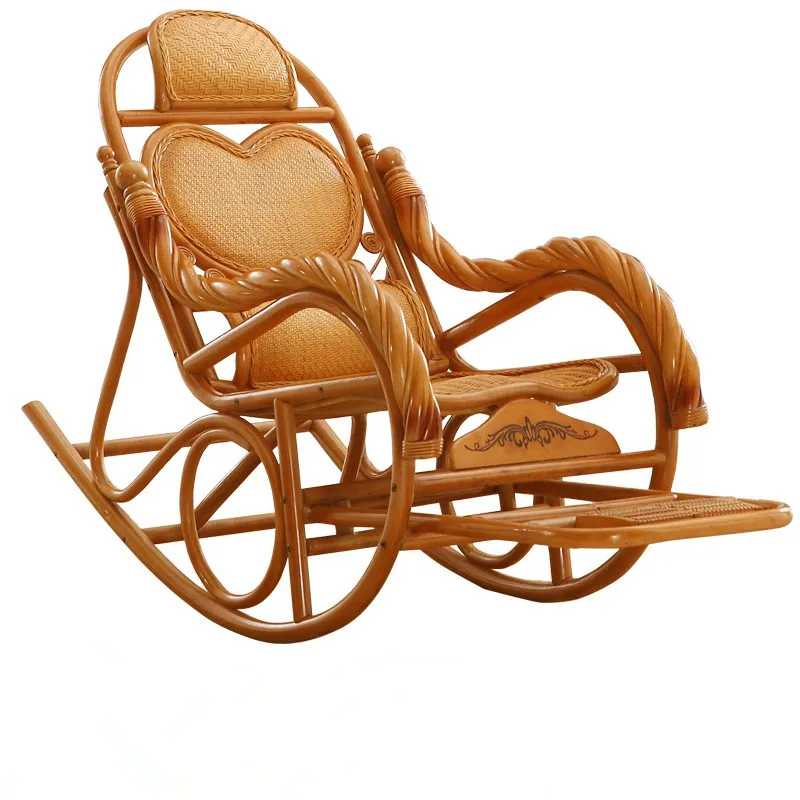 Luxury Rocking Chair Rattan Wicker Furniture China Indoor Luxury Rocking Chair Rattan Wicker Furniture China Indoor Living Room Glider Modern Easy Lounge Armchair In Chairs From