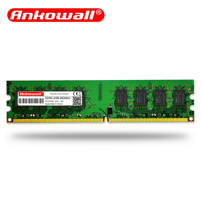 Ankowall ram DDR2 2 ГБ 4 ГБ 800 667 МГц PC2-5300/6400 240Pin 1,8 в Память Dimm настольная DDR 2 Ram пожизненная Гарантия