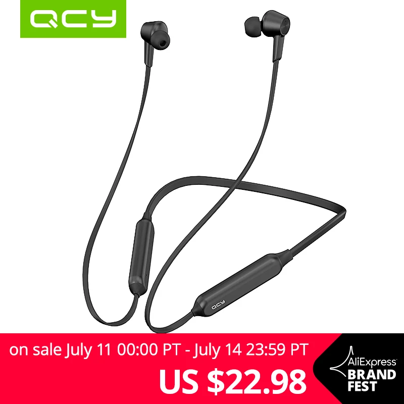 

QCY L2 Wireless Headphones IPX5 Waterproof ANC Noise cancelling Wireless Earphones Bluetooth 5.0 Sport Headphones with Mic