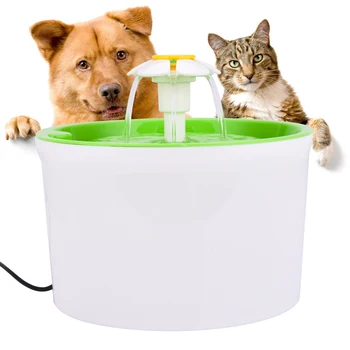 

Automatic Pet Cat Water Fountain with LED Electric USB Dog Cat Pet Mute Drinker Feeder Bowl Pet Drinking Fountain Dispenser