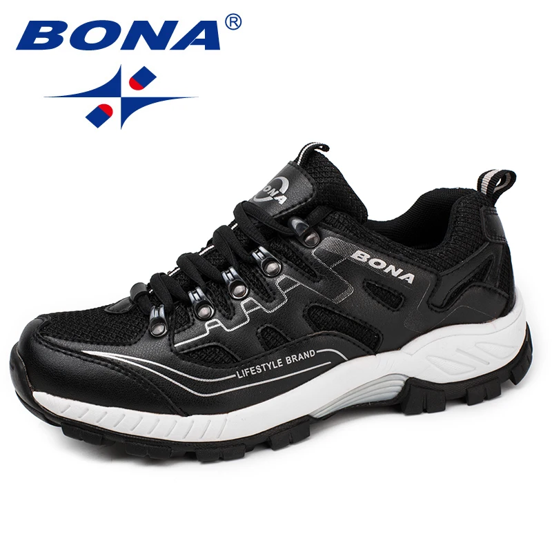 Ceny BONA nowy styl klasyczny mężczyźni buty do biegania zasznurować męskie buty sportowe wygodne buty do biegania na świeżym powietrzu miękka darmowa wysyłka