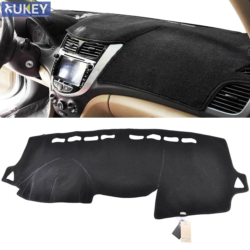 

Xukey Dashboard Cover Dashmat Dash Mat Pad Sun Shade Dash Board Cover Fit For Hyundai Solaris Accent Verna 2012-2015 2016 2017