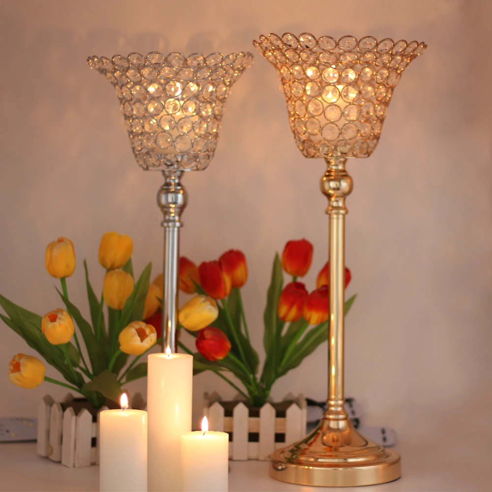 Wedding Decoration Votive Candle Holder In Gold 37 Stunning Wedding Candle Centerpieces