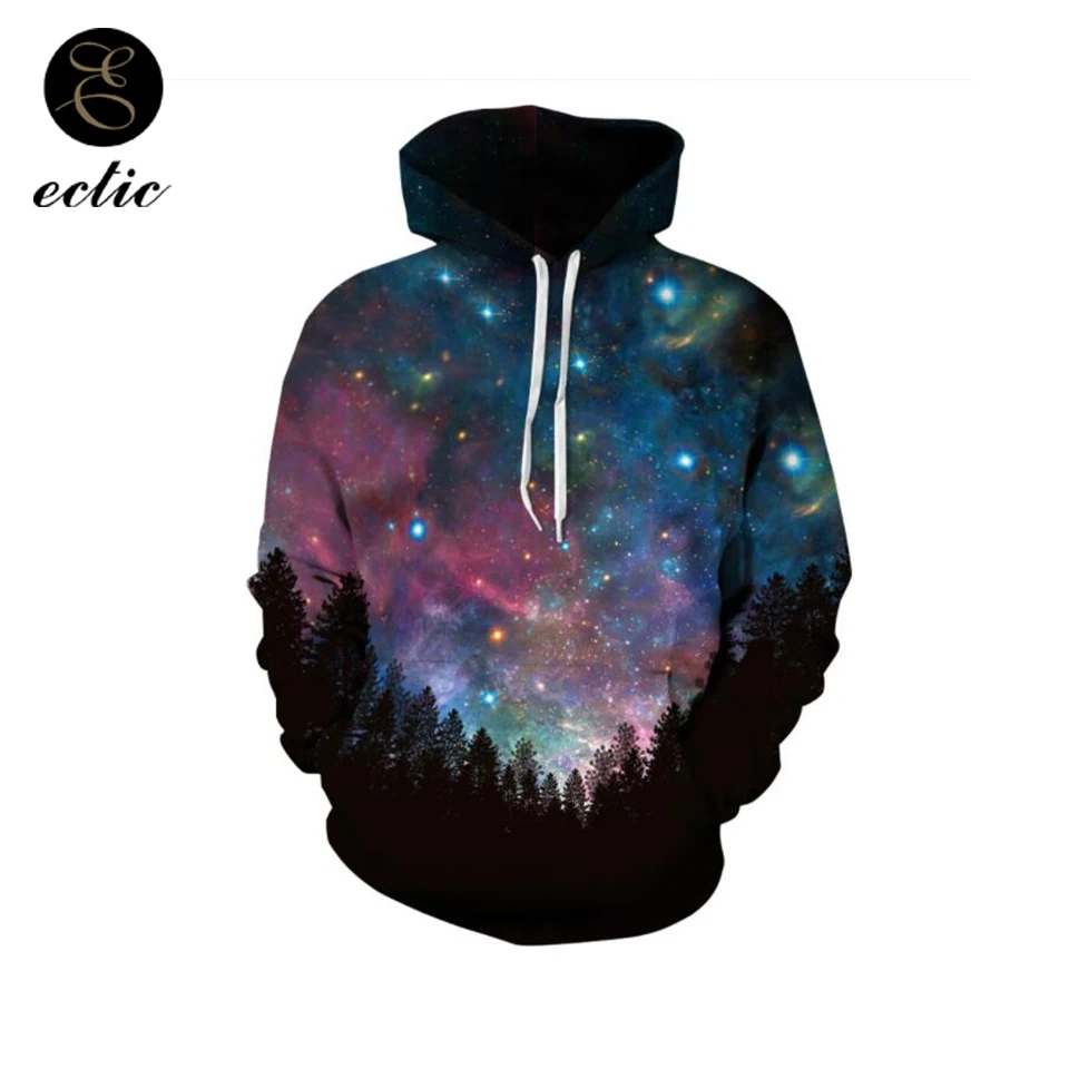 Пространство черная дыра Galaxy Толстовка Tie Dye Hoodie Полерон Mujer 2019 пара корейский oversize-худи Для женщин Звездное Толстовка Полночь