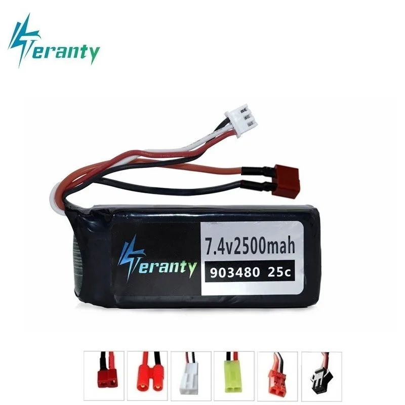 

Original For 12428 12423 RC Car 7.4V 2500mAh Lipo Battery For Syma X8C X8W X8G RC Quadcopter spare parts 2S Drone Battery 1pcs