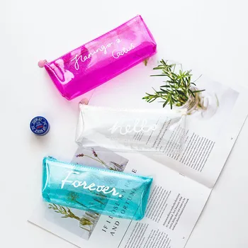 

1Pcs Kawaii Pencil Case Cactus Transparent Gift Pencil Box Pencilcase Pencil Bag office & school supplies Stationery for school