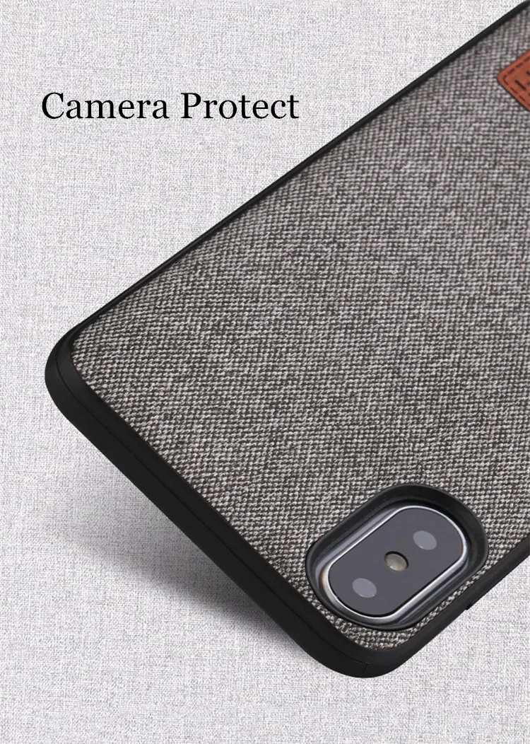 MOFi Fabirc Case For iphone X Case Cover Silicone Edge Shockproof Men Business For iphone X Back Cover For iphonex  Case iphone 6s plus phone case