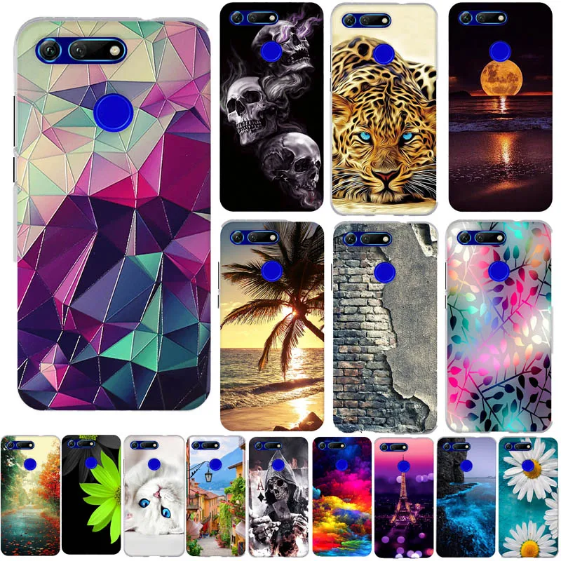 

for Huawei Honor View 20 V20 Case TPU Funda Soft Thin Silicone Cover For Huawei Honor V20 Capa 3D Cute Animal Silicone Phone Bag
