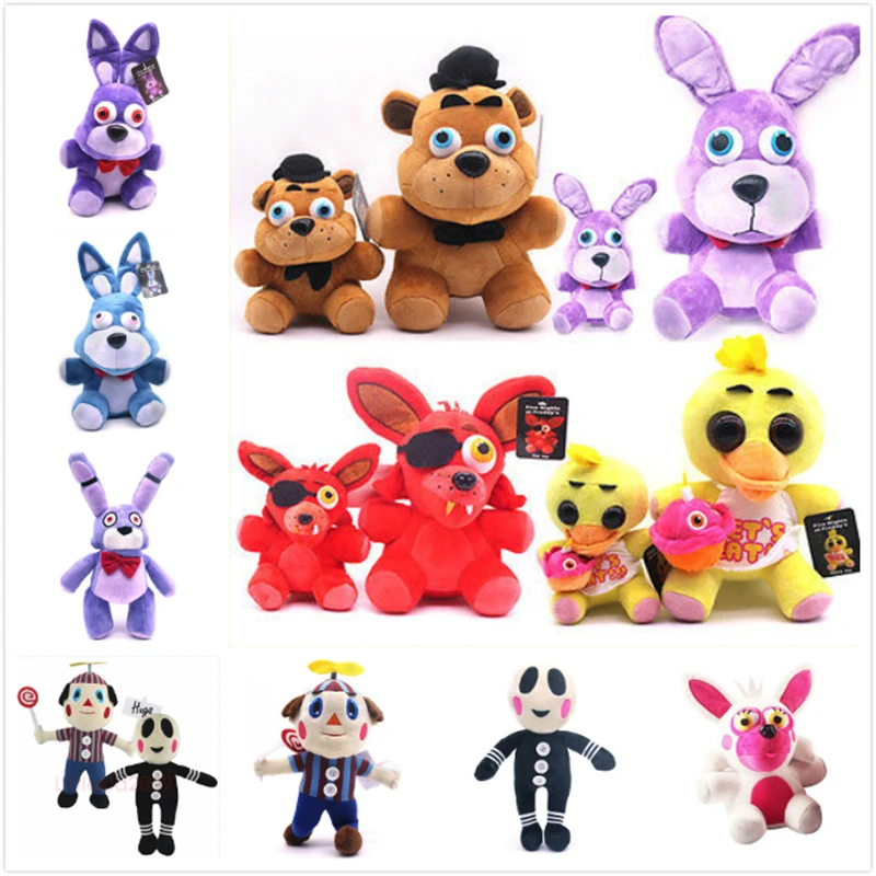Five Nights at Freddy Фигурки игрушки Фредди FNAF медведь и кролик собака Juguetes Мягкие