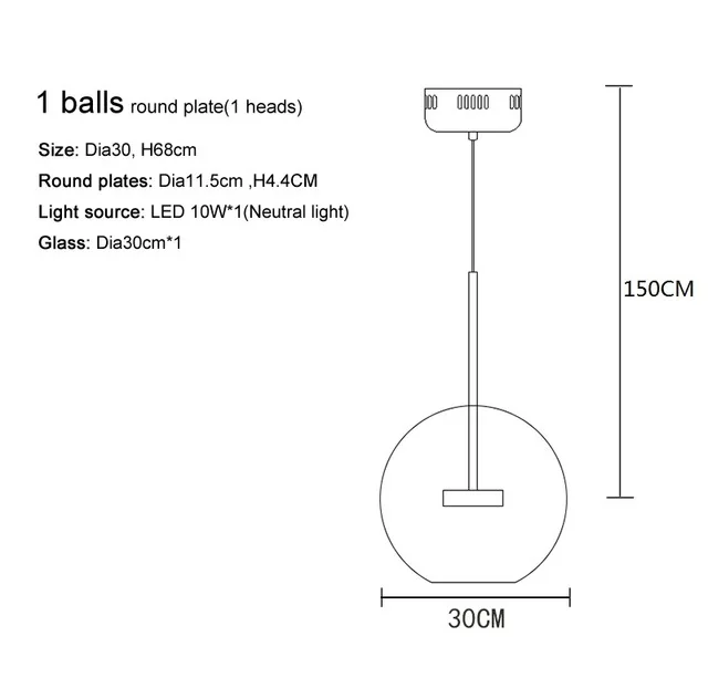Современный подвесной светильник, светодиодный стеклянный светильник, подвесной светильник для кухни, подвесной светильник, промышленный светильник - Цвет корпуса: single head