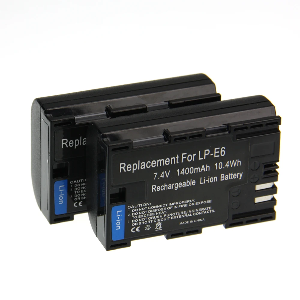 Aliexpress.com : Buy LP E6 Hot Sale 2pcs Battery 1800mah LP E6 LP E6 ...