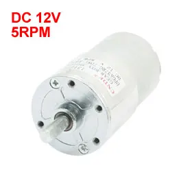 

Uxcell(R) Hot Sale 1Pcs 5RPM DC 12V 6mm Shaft High Torque Powerful Gear Box Motor