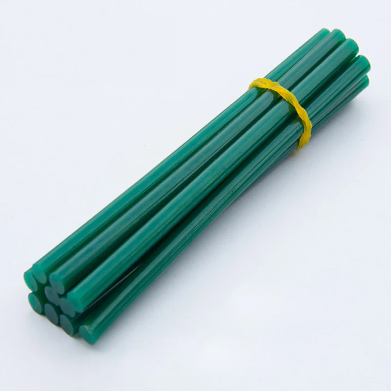 Силикагелевый клей-карандаш многоцветный клей для расплава стекла термоплавкий клей-стержень 10 шт. 7 мм Smal термоплавкий клей-карандаш l - Цвет: Зеленый