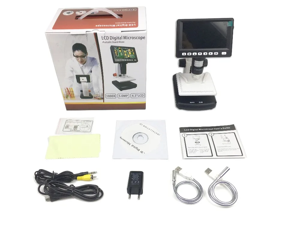 1000X цифровой микроскоп поддержка ТВ и подключения к ПК