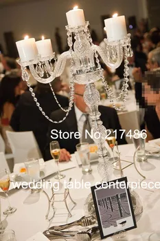 

Crystal Candle Holder/Acrylic Crystal Table Candlesticks Wedding Centerpiece stand Centerpiece Vase