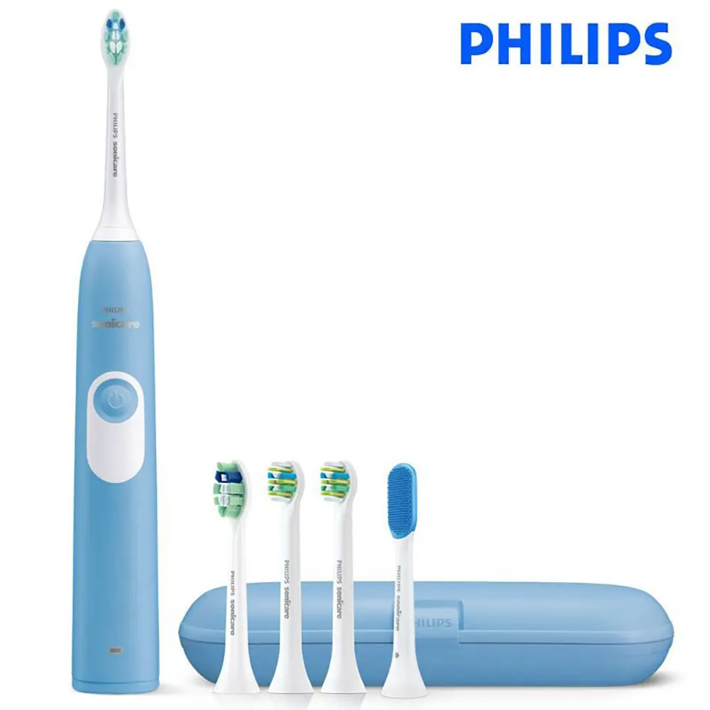 PHILIPS Sonicare взрослая перезаряжаемая электрическая зубная щетка HX6275-31000R/M защелкивающаяся головка щетки в течение 2 недель для одной зарядки 220 В