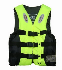 Горячая Профессиональный Спасательный Жилет спасательные куртки водный спортивный набор для выживания купальники Рыбалка со свистком - Цвет: Цвет: желтый