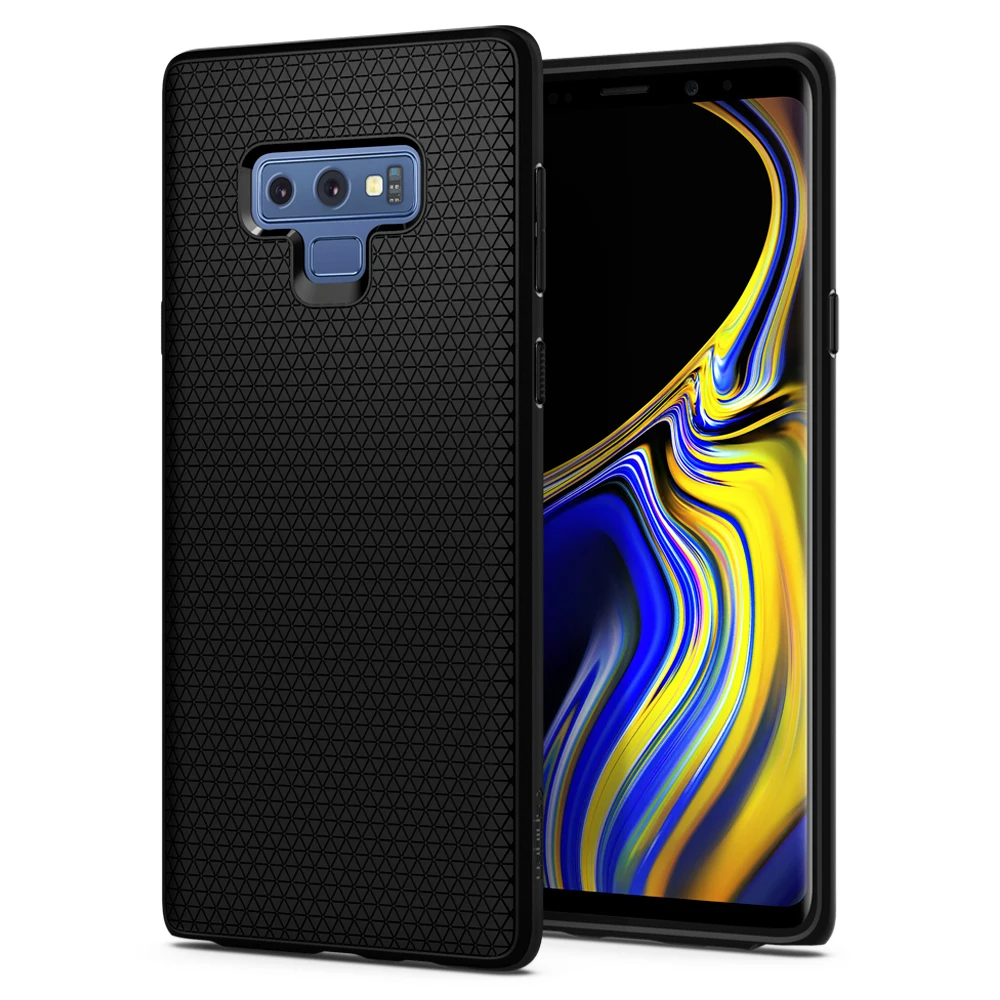 Жидкий воздушный матовый черный чехол для samsung Galaxy Note 9 - Цвет: Matte Black