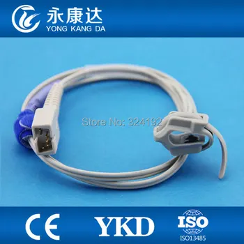 

MEK MP-100 MP110 MP400 reusable DB9 6pin neonate wrap Spo2 sensor cable CSI module