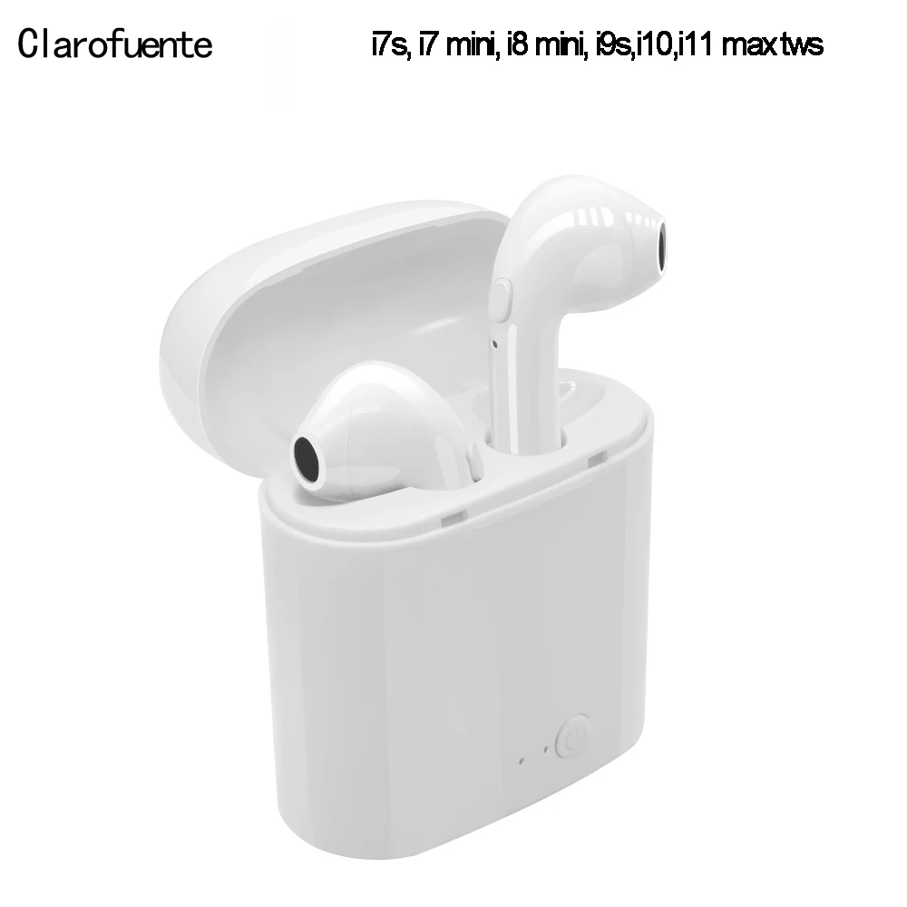 

Clarofuente i7s TWS Mini Wireless Bluetooth 5.0 Earphone Stereo Earbud With Charge Box Mic For Iphone Xiaomi VS i9s i10 i11 i12