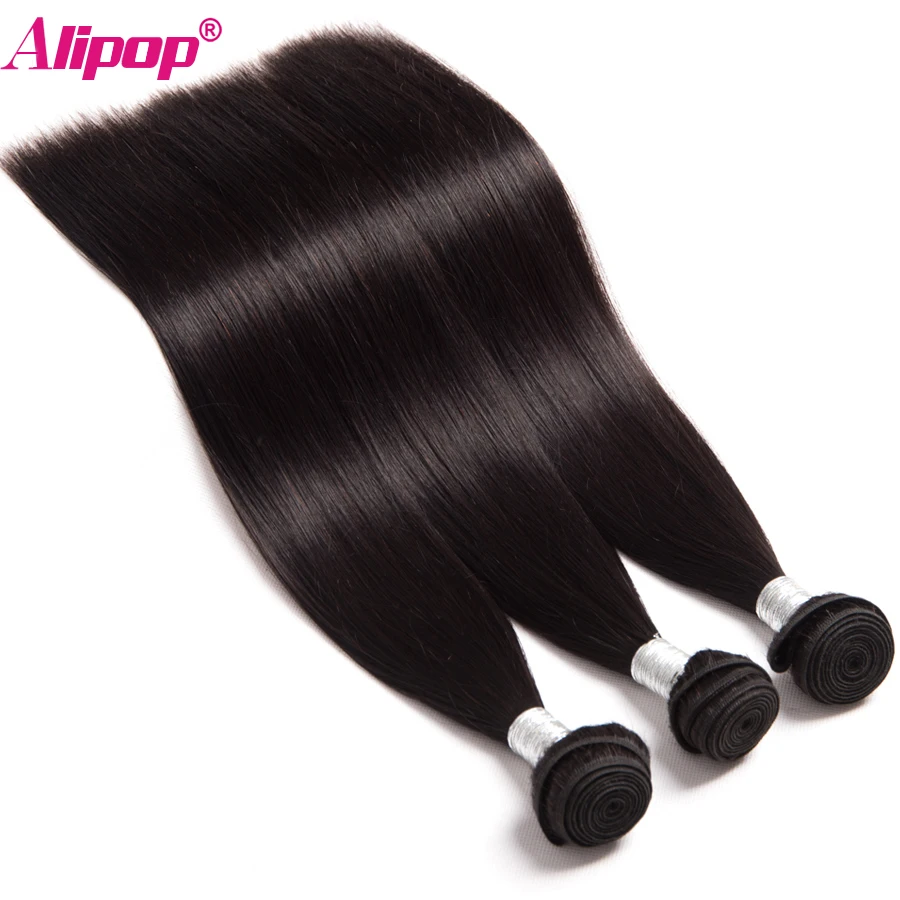 Alipop Hair Peruvian Straight Hair Bundles Human Hair Bundles 1/3 Bundle Deals Double Weft Remy Hair Extension Natural Color Alipop Hair Peruvian Straight Hair Bundles Human Hair Bundles 1/3 Bundle Deals Double Weft Remy Hair Extension Natural Color