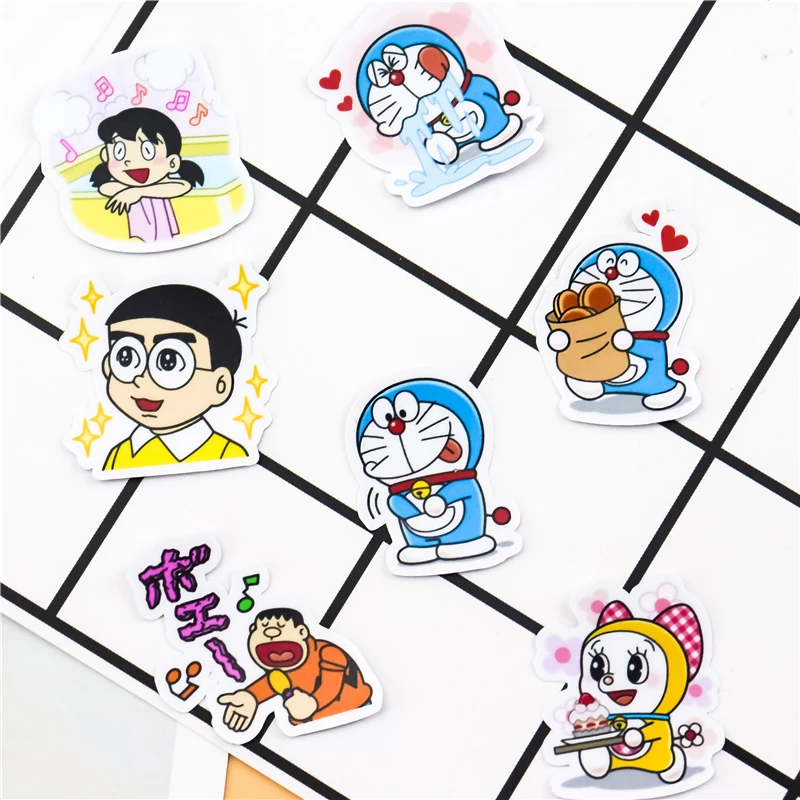 40 шт. креативные милые самодельные наклейки doraemon kawaii красивые декоративные