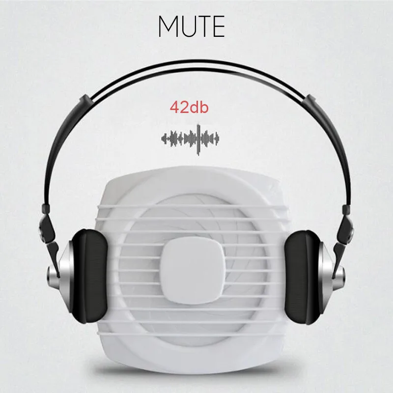 Мини белый вытяжной вентилятор вентиляционная воздуходувка для окон стен кухни