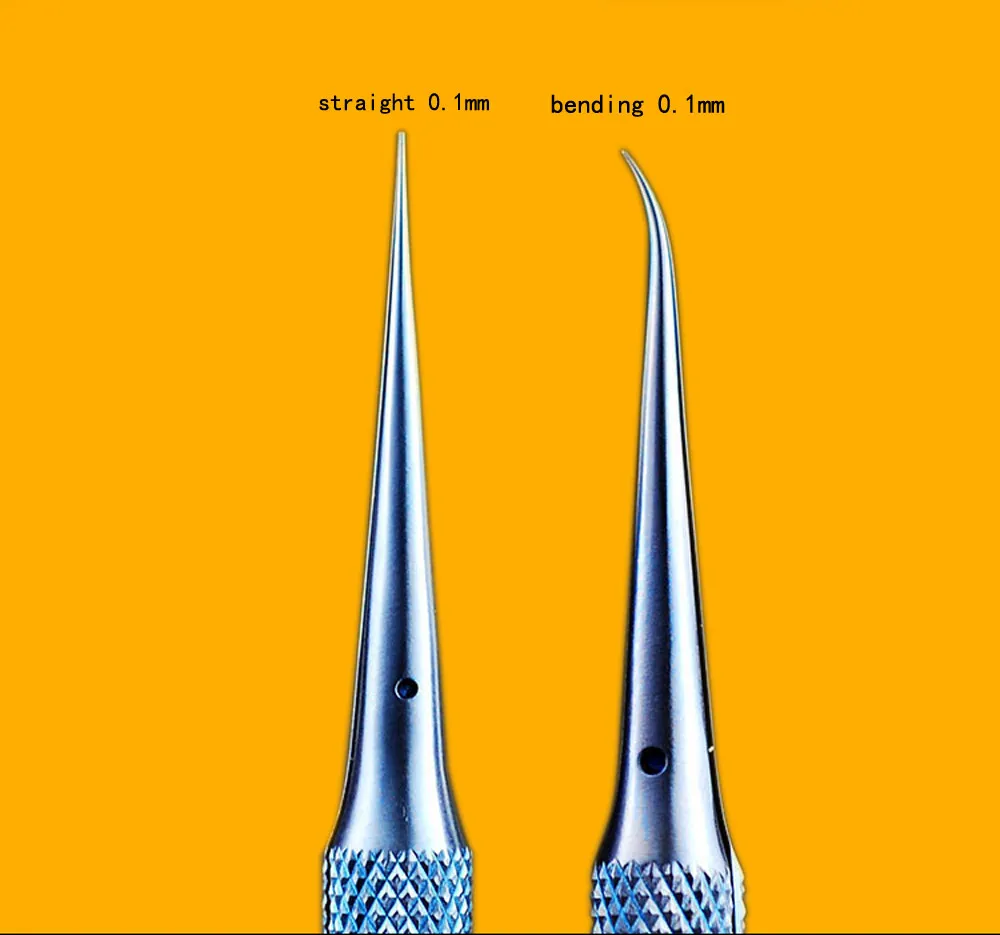  Titanium alloy tweezers professional maintenance tool 0.15mm edge precision fingerprint tweezers Ap