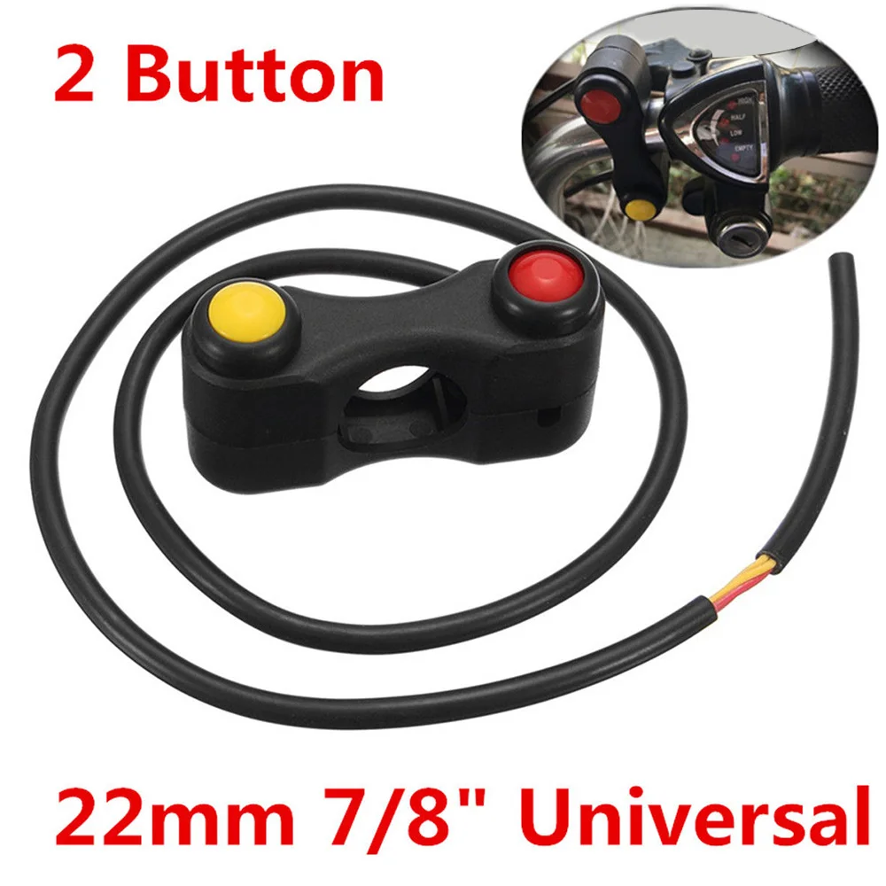 

2 Buttons 22mm 7/8 '' Motorcycle Handlebar On-off Switch Brake Horn Switch Kit