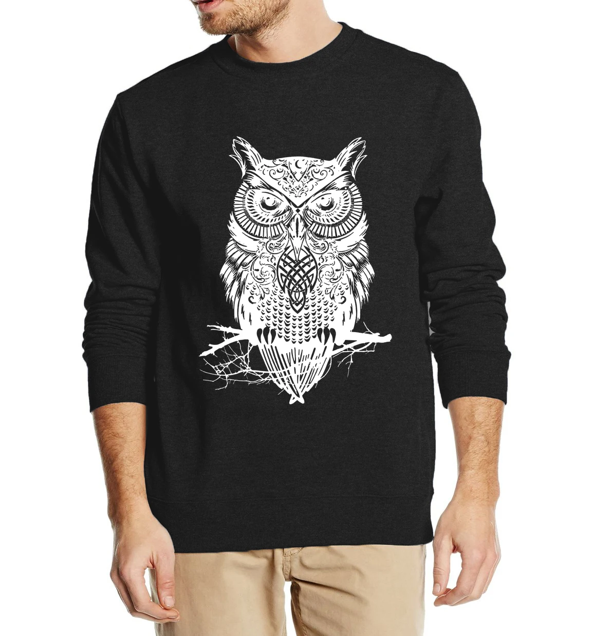 

arrival style OWL animal autumn winter men sweatshirt 2019 new fashion hoodies streetwear tracksuit harajuku clothing