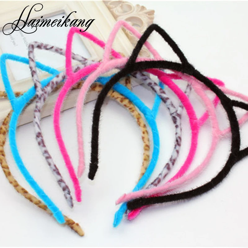 Kids Hairbands for Girls 2016 Summer Headbands for Women Coloful Headwear Children Hair Accessories Hello Kitty Ear Hair Band