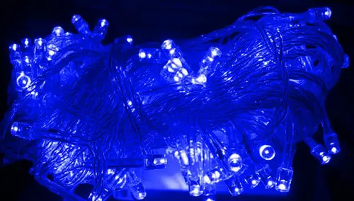 20 шт./лот 10 м 100LED Волшебные рождественские светящиеся гирлянды ЕС 220V мужской и