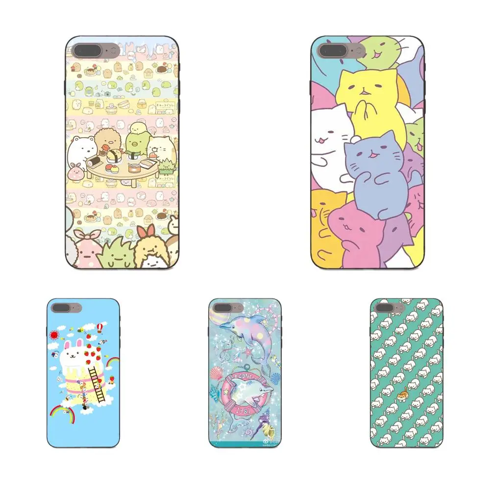 

For Huawei Honor 6A 7A 7X 8A 8C 8X Mate 9 10 20 P8 P10 P20 P30 Lite Pro 2017 Coque Soft Phone Black Kawaii Mitchiri Neko Cats