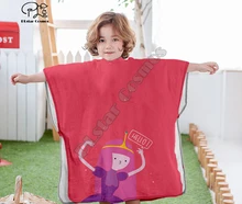 Cartoon adventure time funny Hooded baby Boys and Girls Towel Wearable Bath Towel For Kids Travel 3D print Beach Towels style-4 molly moon s hypnotic time travel adventure