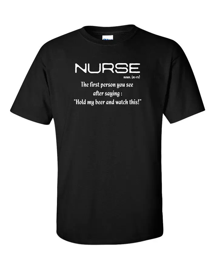 Newest Funny Nurse Men T Shirt Funny Tee Heart Medical Humor Gift Tee