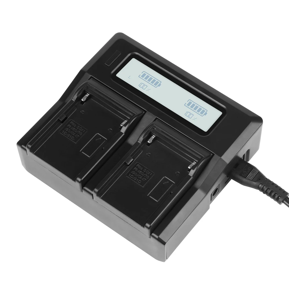 

SHOOT LCD Dual NP-F970 NP-F750 NP-F550 Battery Charger for Sony NP-F570 NP-F770 NP-F950 NP-F960 NP F970 F570 NP F770 LED Charger