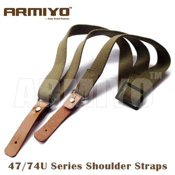 

Armiyo Rifle Gun Sling for AK 47 74U Series Tactical Shoulder Strap Harnesses Shooting Hunting Accessories Army Green Black DE