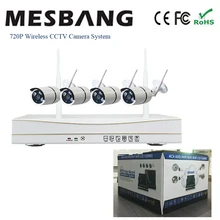 720P wifi IP camera system kits wireless CCTV camera system wifi IP security camera system 4ch