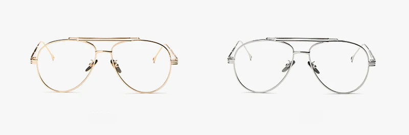 metal eyeglasses frames men clear lens detail (2)