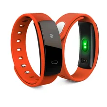 QS80 smart Сердечного ритма кремнезема моды Водонепроницаемый умный Браслет Bluetooth 4.0 часы браслет для IOS Android-смартфон