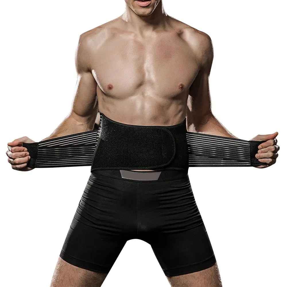 Waist Brace Back Support Unisex Men Abdominal Trainer Elastic Compression Belt for Sports Fitness Work | Спорт и развлечения
