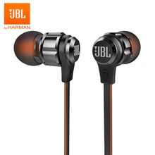 JBL T180A, стерео наушники-вкладыши, для бега, спорта, громкой связи, с микрофоном, 3,5 мм, проводные наушники, чистый глубокий бас, игровая Музыкальная гарнитура