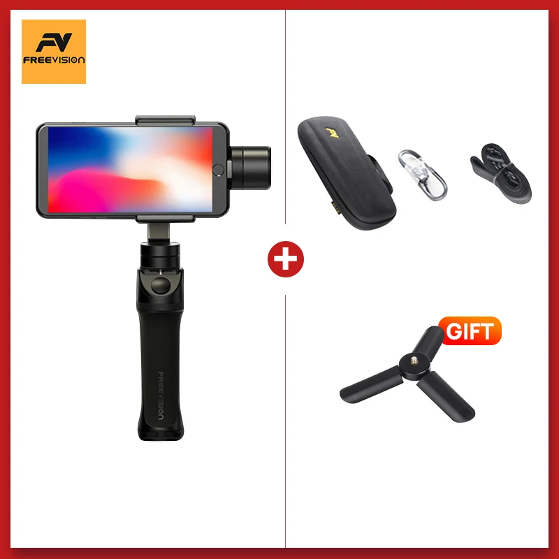 Gimbal Freevision VILTA M карданный 3-осевой карданный стабилизатор смартфона для xiaomi iphone экшн-камеры Go Pro PK DJI Osmo mobile 2 - Цвет: Standard Box