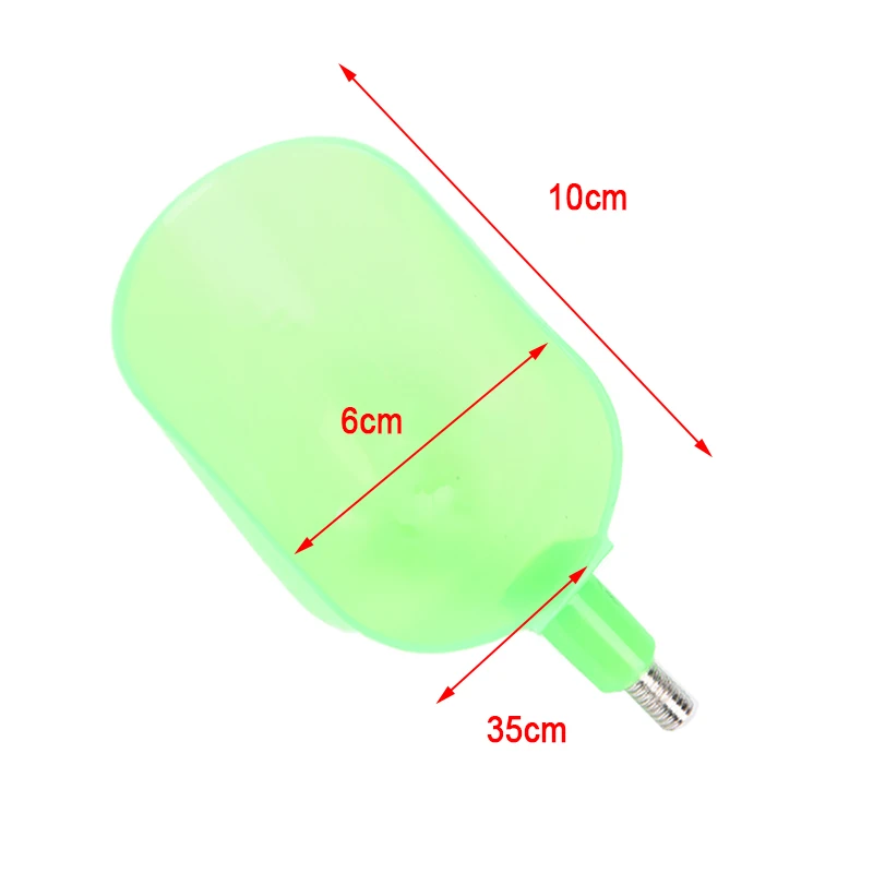 1PCS Sturdy Plastic Bait Casting Scoop for Feeding Particles Boilies Carp Fishing Fish Bait Tool 33g/67g Thread Toss Throw Spoon - Цвет: GN