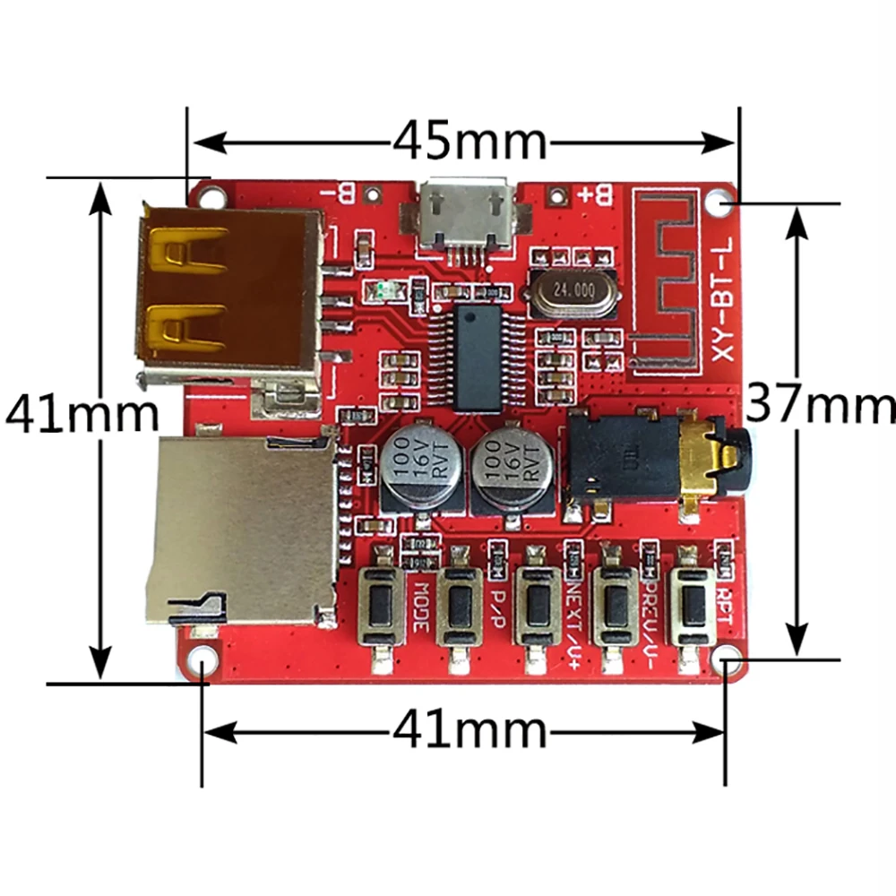 Беспроводная плата Bluetooth MP3 декодера 3 7 5 в BLE 4 1/4 2 печатная модуль декодирования
