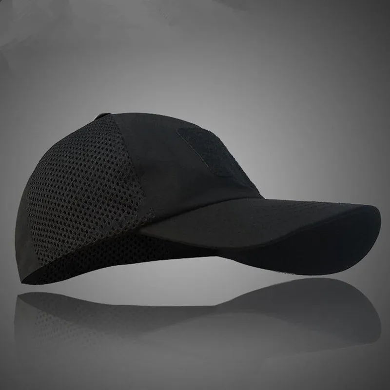 

New Tactical Mesh Camouflage Baseball Cap Men Breathable Sport Hunt Sun Snapback US Army Combat Military Hat Mesh Side