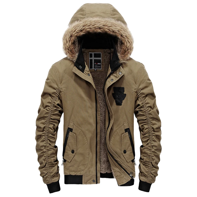 

New Arrival Jackets Men Autumn Winter Thick Hooded Casual Jacket jaqueta masculino Man Windbreaker Coats Outwear Men's Clothing