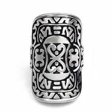 Мужское серебряное кольцо щит воина из нержавеющей стали 316L, модное ювелирное изделие, размер США 7-13