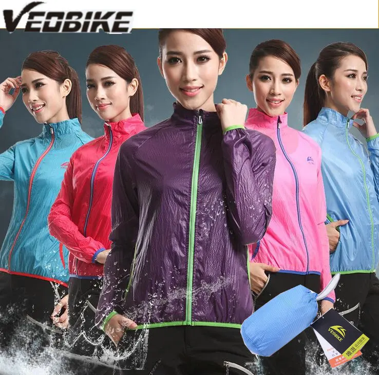 VEOBIKE Cycling WindProof font b Jacket b font ANTI UV Ultralight Ultrathin Portable font b women